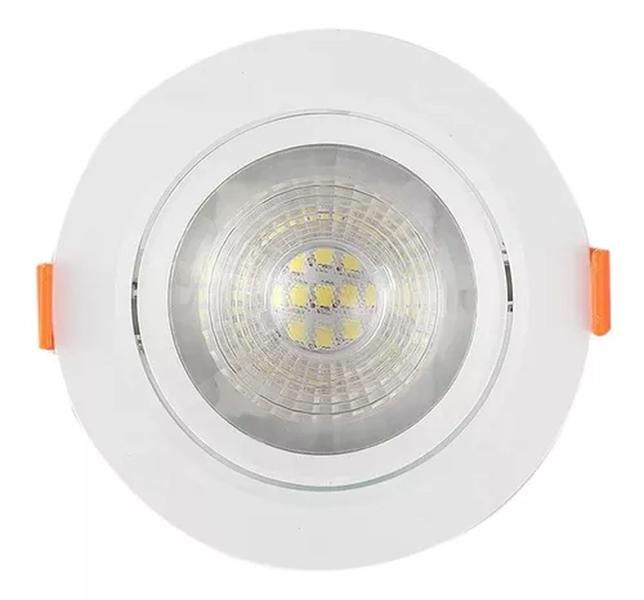 Imagem de Kit 10 Spot Redondo Led-5w Direcionável Embutir-BRANCO FRIO