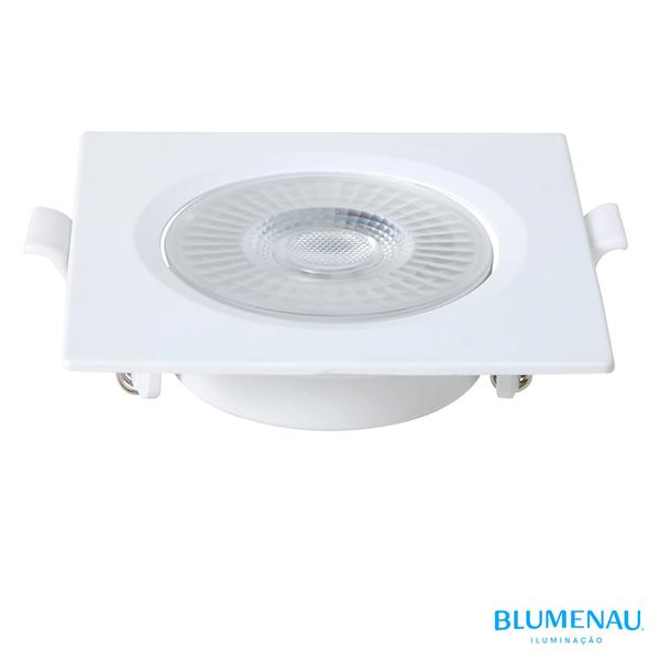 Imagem de Kit 10 Spot Super Led Quadrado Embutir 6w Branco Neutro 4100K