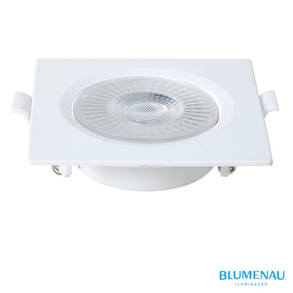 Kit 10 Spot Super Led Quadrado Embutir 8w Branco Frio 6500K - Blumenau Iluminação Imagem de Kit 10 Spot Super Led Quadrado Embutir 8w Branco Frio 6500K