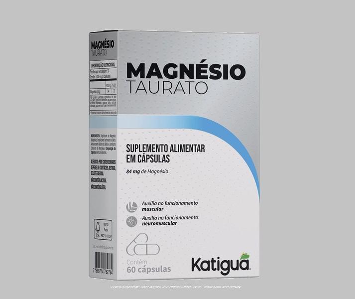 Imagem de Kit 10 Suplementos Magnésio Taurato 84mg 60Caps - Katigua