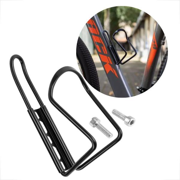 Imagem de Kit 10 Suporte de Garrafa para Bicicleta Bike Mtb Alumínio Parafuso Preto Suporte De Caramanhola Garrafinha Fixação Universal Squeeze Quadro Ciclismo