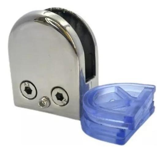Kit 10 Suporte Presilhas Vidro Curva Redonda Aço Inox 304 - AGS Imagem de Kit 10 Suporte Presilhas Vidro Curva Redonda Aço Inox 304