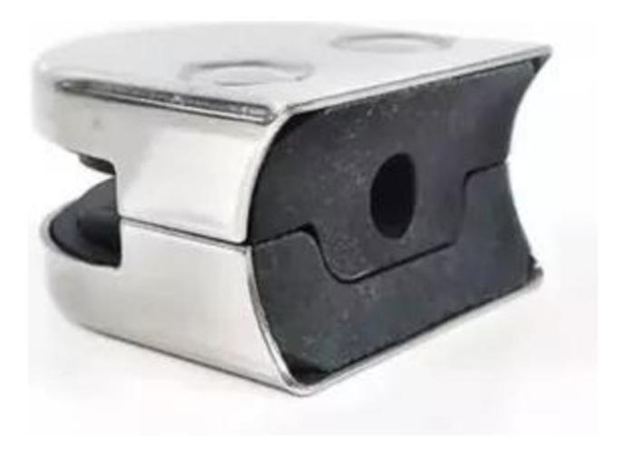 Kit 10 Suporte Presilhas Vidro Curva Redonda Aço Inox 304 - AGS Imagem de Kit 10 Suporte Presilhas Vidro Curva Redonda Aço Inox 304