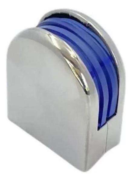 Kit 10 Suporte Presilhas Vidro Curva Redonda Aço Inox 304 - AGS Imagem de Kit 10 Suporte Presilhas Vidro Curva Redonda Aço Inox 304