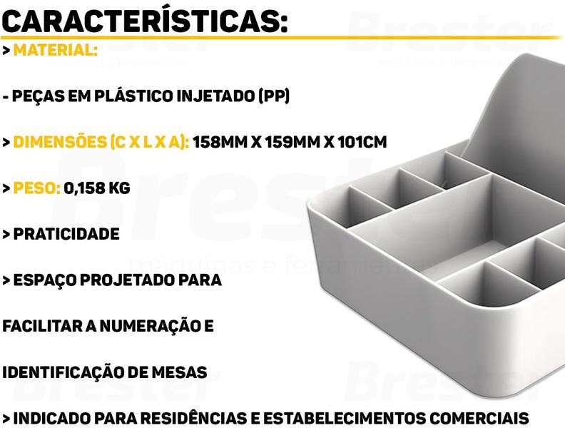 Imagem de Kit 10 Suportes Café Porta Sachês De Chás Açúcares Unitermi