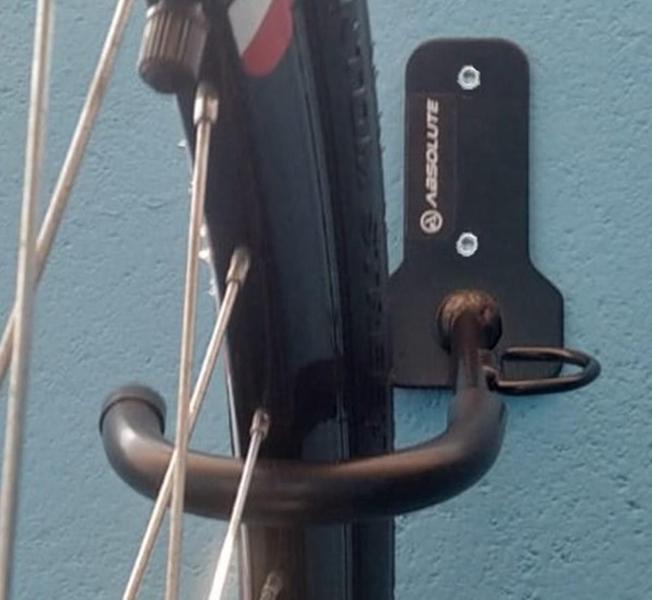 Imagem de Kit 10 Suportes Vertical Bicicletario Para Bike Anel Cadeado