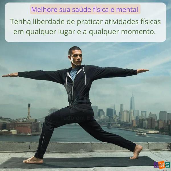 Imagem de Kit 10 Tapete yoga 180x53 alta densidade colchonete academia