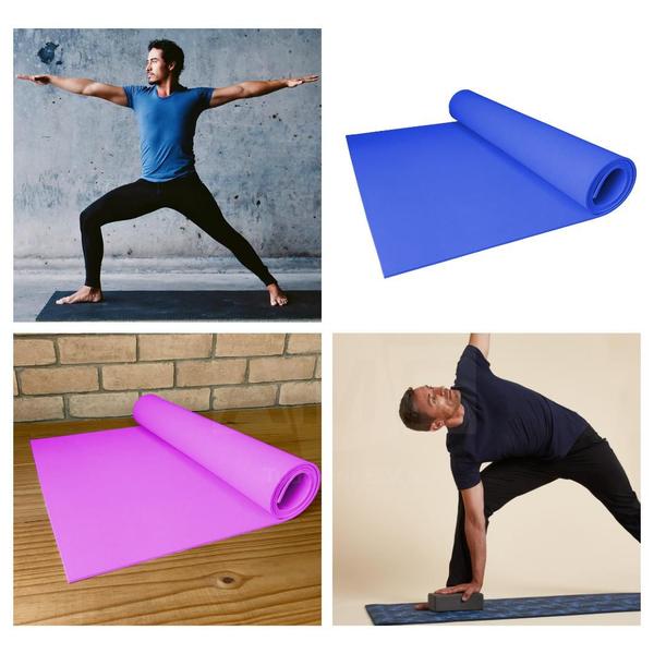 Imagem de Kit 10 Tapetes yoga pilates 1,80x0,53m colchonete academia