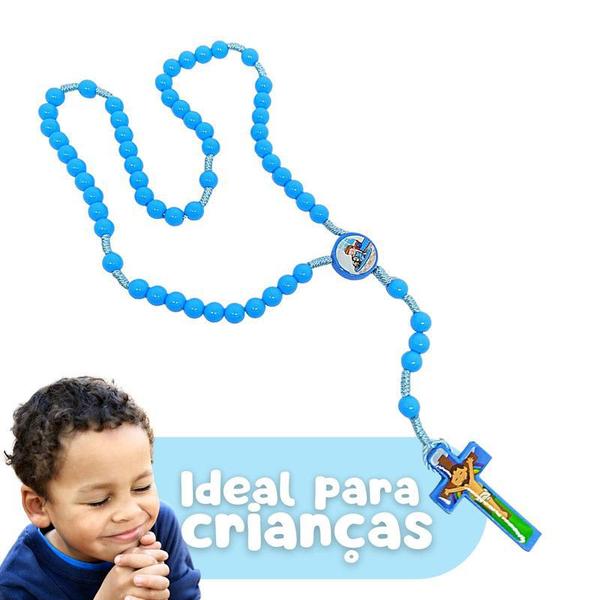 Imagem de Kit 10 Terço Infantil Atacado Colorido Para Crianças Revenda