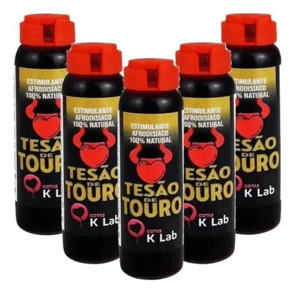 Imagem de Kit 10 Tesão de Touro Estimulante Afrodisíaco Natural 10ml K-Lab