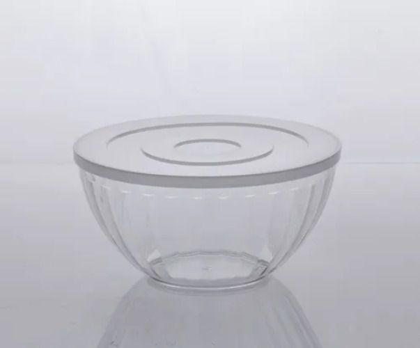 Imagem de Kit 10 Tigelas Bowl 3,6 L Transparente 24,5x12,5Cm Com Tampa