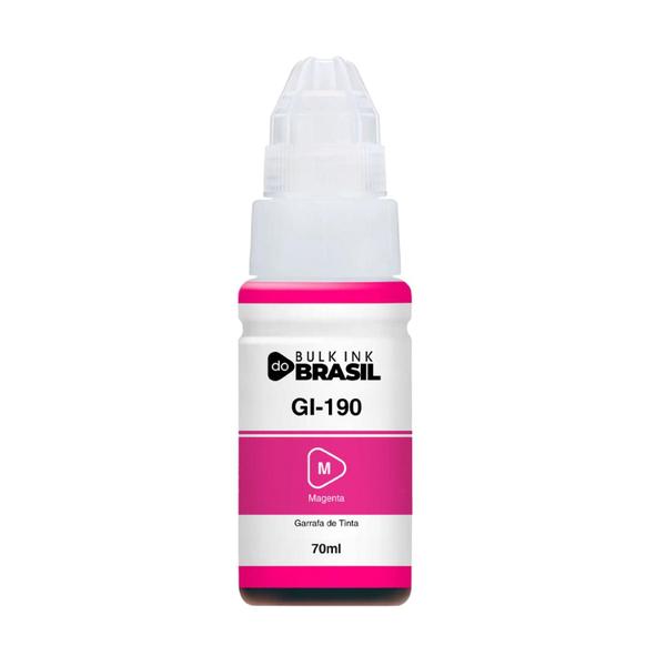 Kit 10 tintas Gi-190 compatível canon G3102, G3110, G3111, G4100, G4110, G4111 - Bulk Ink Do Brasil Imagem de Kit 10 tintas Gi-190 compatível canon G3102, G3110, G3111, G4100, G4110, G4111