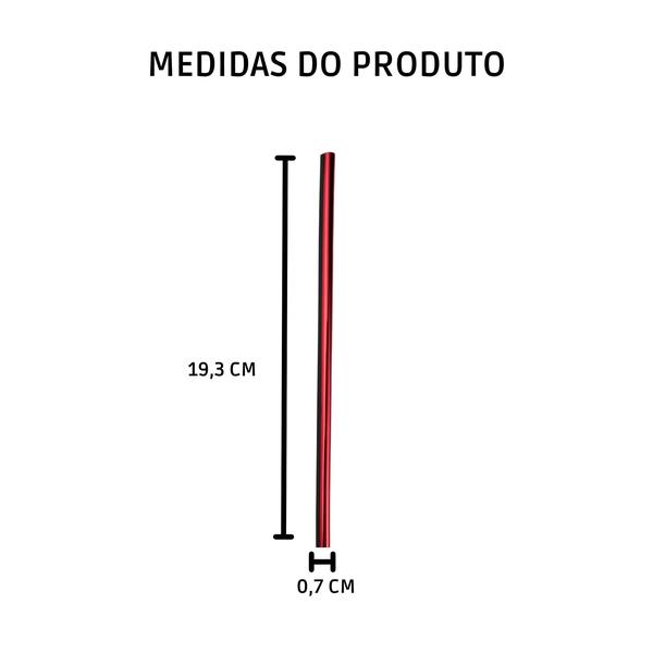 Imagem de Kit 10 Tiras Saída Difusor Ar-Condicionado Carro Vermellho