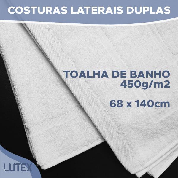 Imagem de Kit 10 Toalhas de Banho Profissional Deluxe Appel Hotelaria Hotel Pousada Lavagem Industrial 68x140