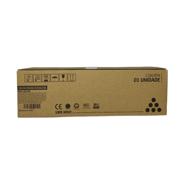 Imagem de Kit 10 Toner Compatível Cb435a Cb436a Ce285a Com Chip Novo