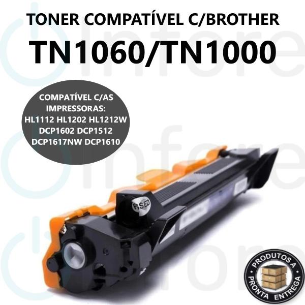 Imagem de KIT 10 Toner Para Tn1060 Hl-1112 Hl-1202 Hl-1212w HL1110 HL1118 DCP1602 Compatível