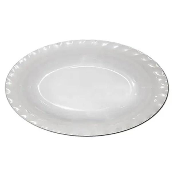 Imagem de KIT 10 Travessa Funda Oval de Melamina para salada 26 cm