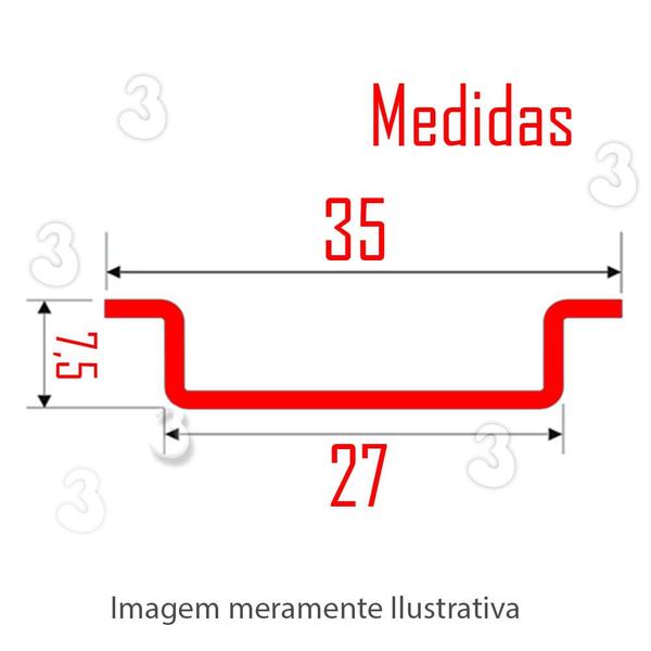 Imagem de Kit 10 Trilho Din Perfurado Galvanizado para Quadro Elétrico Disjuntor 50cm