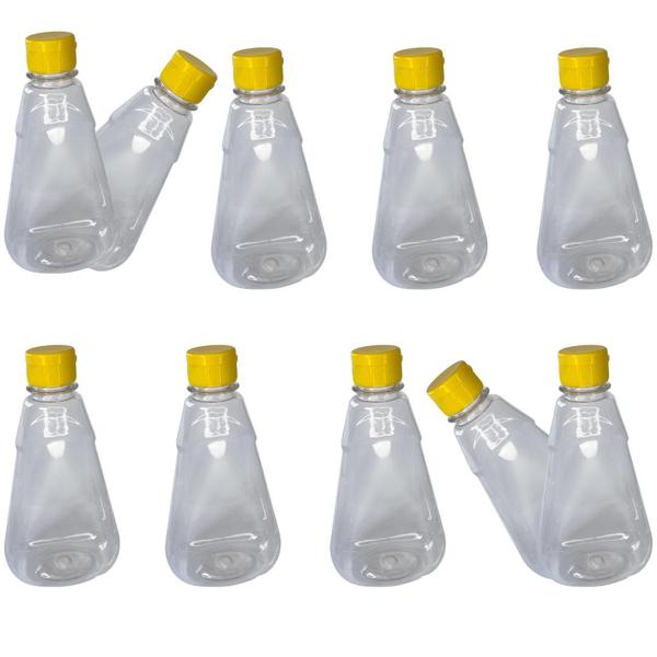 Kit 10 Un Bisnaga para Envazar Mel Apicultura PET 500g 360ml - SR APICULTURA Imagem de Kit 10 Un Bisnaga para Envazar Mel Apicultura PET 500g 360ml