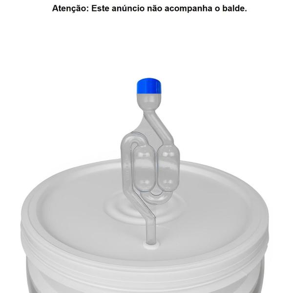 Imagem de Kit 10 unidades Airlock Válvula Tipo S Air Lock Para Fermentação Cerveja Kombucha Vinho Conserva