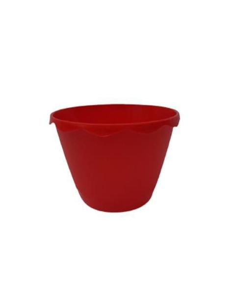 Imagem de Kit 10 Unidades - Cachepot De Plástico Vermelho