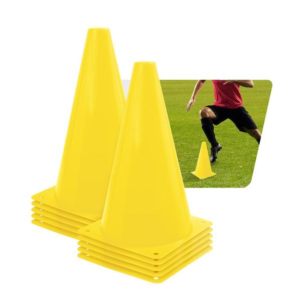 Imagem de Kit 10 Unidades Cones Agilidade 23cm Pista E Campo - Amarelo