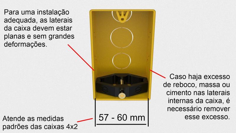 Imagem de Kit 10 Unidades Reparo Salva Caixinha 4x2 Abas Quebradas (153)