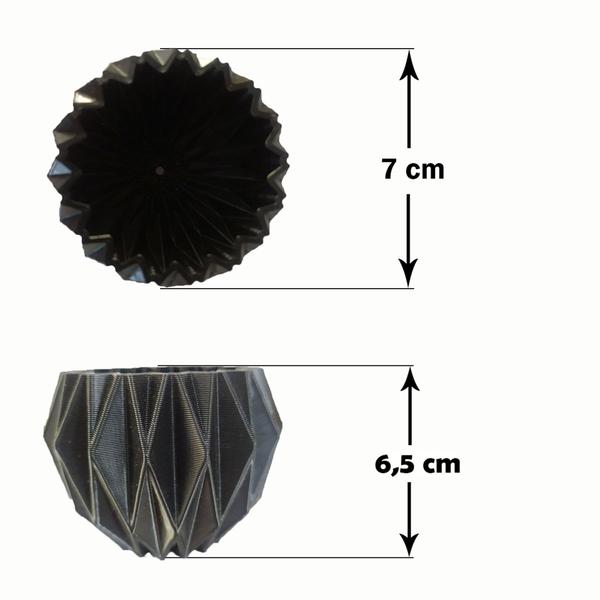 Imagem de Kit 10 Vasinhos Origami Cachepot Para Plantas E Suculentas