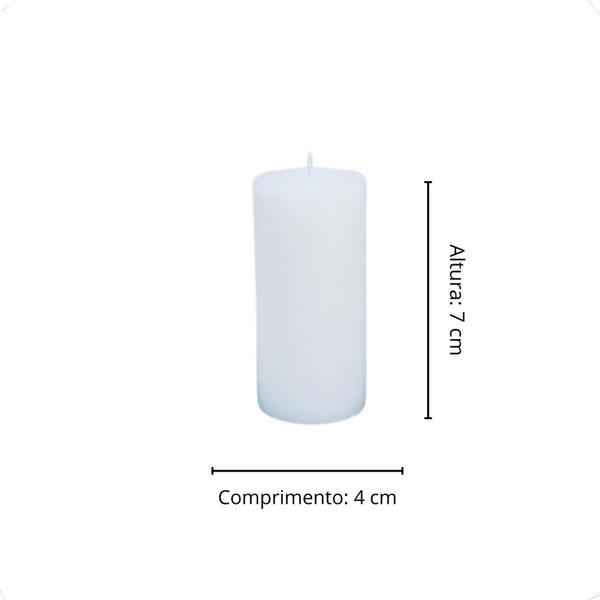 Imagem de Kit 10 Velas Pitoco 7 Cm Decoração Parafina Casamento Vidro