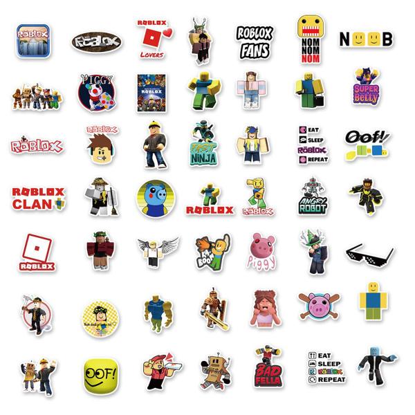 Imagem de Kit 100 Adesivos Sticker Roblox Aventura Piggy Royale Mystery Avatar Prova D'água