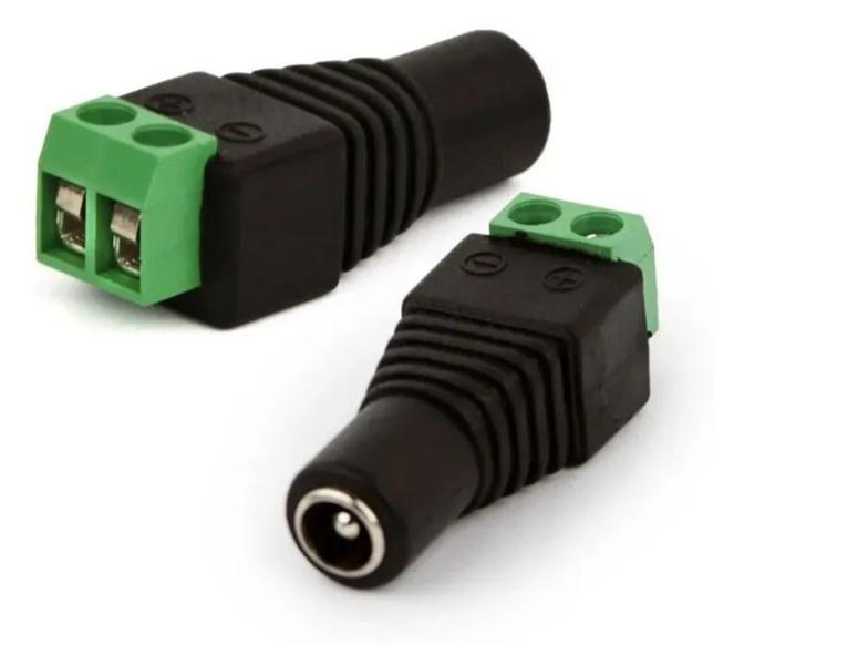 Imagem de Kit 100 Conectores Plug P4 Femea com Borne 100U-