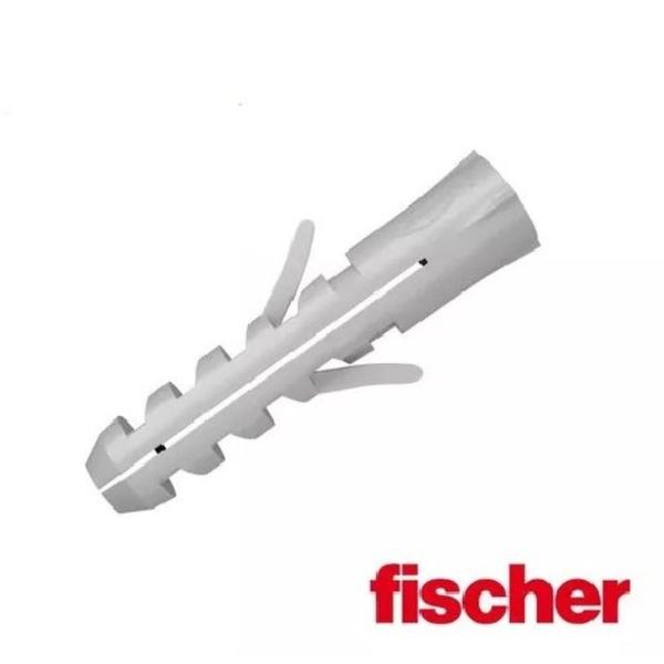Imagem de Kit 100 Conjuntos Bucha Expansão Fischer S-6 e Parafuso Pitão Fixação