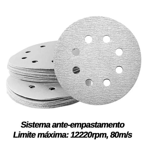 Imagem de Kit 100 Disco De Lixa Branco 125Mm Grão 800 - Starfer