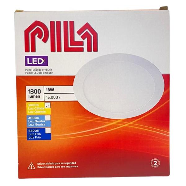 Imagem de Kit 100 Luminárias Painel Led Embutir Philips Pila 18w 3000k