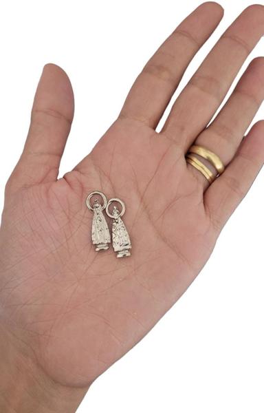 Imagem de Kit 100 Nossa Senhora Aparecida De Bolso Miniatura 2,5cm