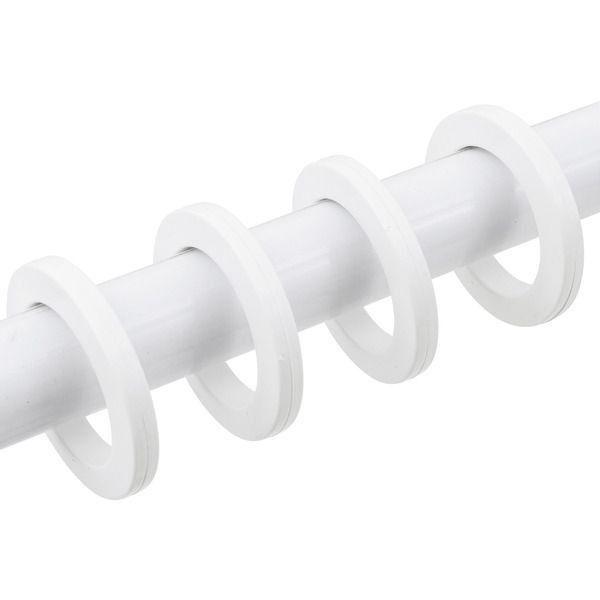 Imagem de Kit 100 Pares Ilhós para Cortina Redondo 28mm Branco