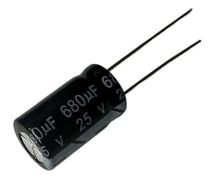 Imagem de Kit 100 pçs - capacitor eletrolitico 680x25v - 680uf x 25v