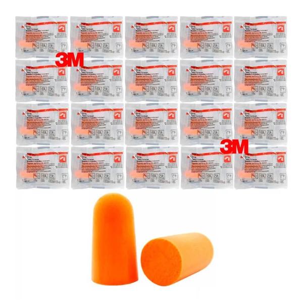 Kit 100 Prs Protetor Auricular Plug Espuma S/ Cordão 3m 1100 - 3m Do Brasil Imagem de Kit 100 Prs Protetor Auricular Plug Espuma S/ Cordão 3m 1100