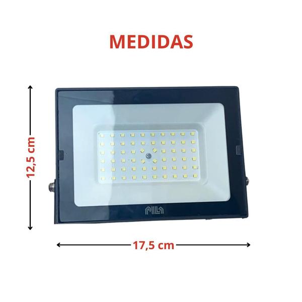 Imagem de Kit 100 Refletores Led Philips Pila 50w Ip65 Holofote 6500k