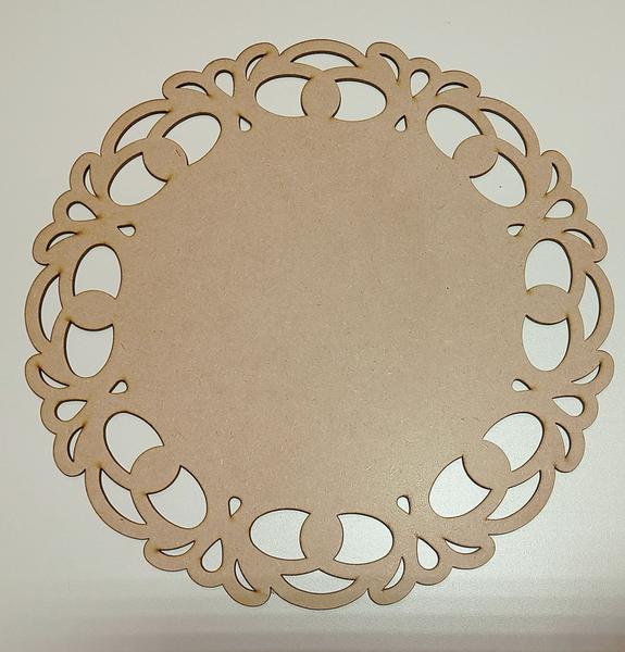 Imagem de KIT 100 unid Sousplat Supla Soupla Suplat Arabesco 35cm MDF