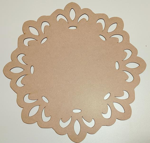 Imagem de KIT 100 unid Sousplat Supla Soupla Suplat Arabesco 35cm MDF