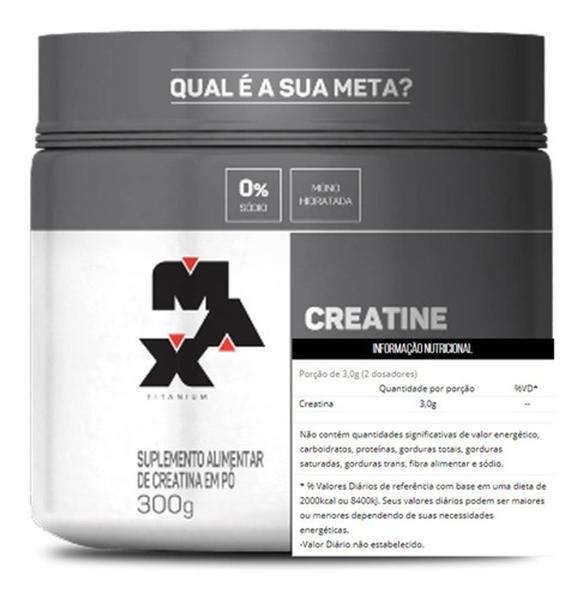 Kit 100% Whey Max 900g Refil + Creatina 300g Pura -Max Titanium Imagem de Kit 100% Whey Max 900g Refil + Creatina 300g Pura -Max Titanium