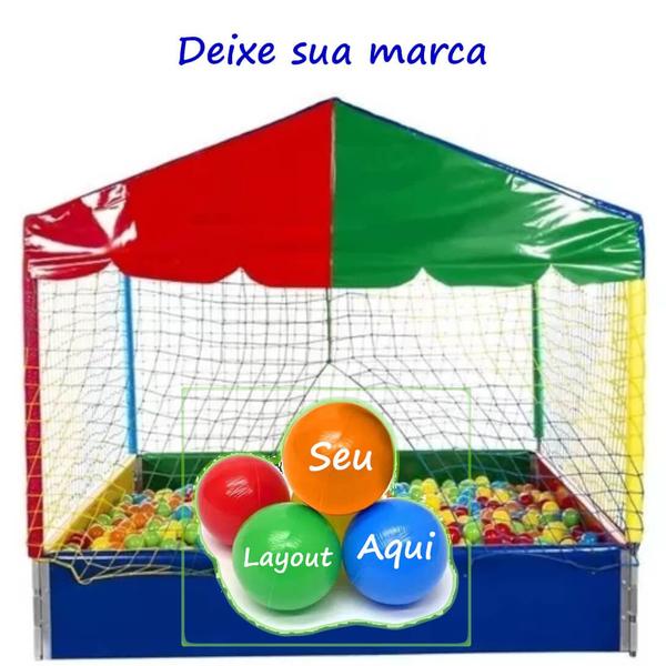 Imagem de KIT 1000 Bolinhas de piscina personalizadas 76 mm