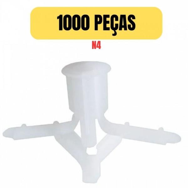 Imagem de Kit 1000 bucha de gesso fly plastica n4