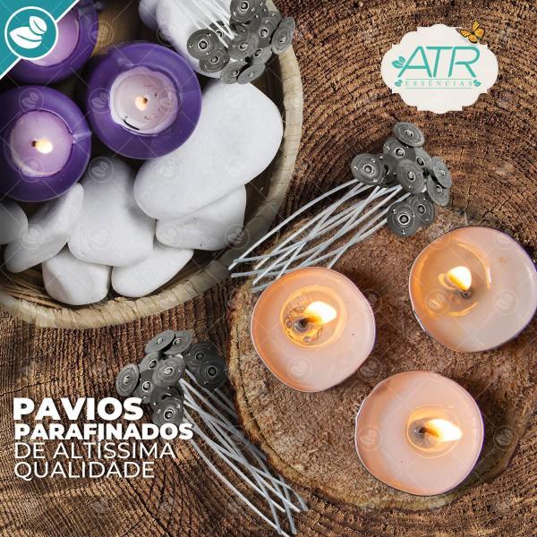 Kit 1000 Pavio Especial Para Vela 10Cm X 2Mm Pacote Com100Un - Atr Essencias Imagem de Kit 1000 Pavio Especial Para Vela 10Cm X 2Mm Pacote Com100Un