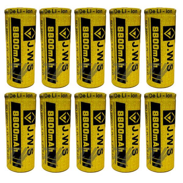 Imagem de Kit 10X Bateria 26650 3,7V 8800Mah Jws Original