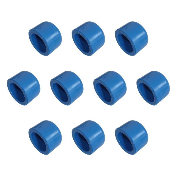 Imagem de KIT 10x CAP Tampão 25 mm PPR Azul para Rede de Ar Comprimido