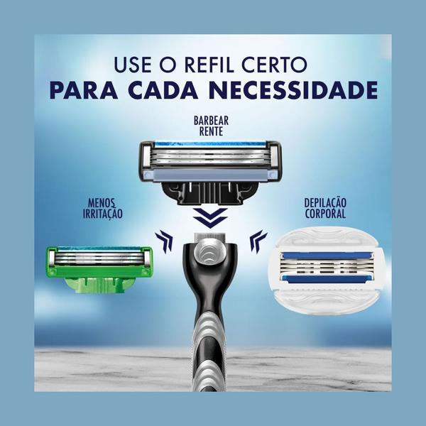 Imagem de Kit 10x Carga Gillette Mach3 C/6 Unidades - Gillette