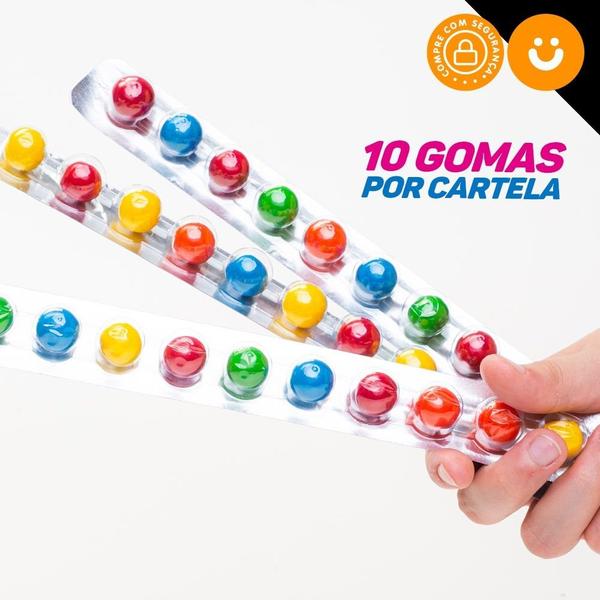 Imagem de Kit 10x Cartela Bubble Clete Goma De Mascar Chiclete Delicia