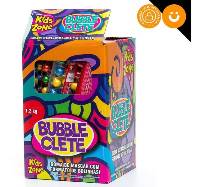 Kit 10x Cartela Bubble Clete Goma De Mascar Chiclete Delicia - Kids Zone Imagem de Kit 10x Cartela Bubble Clete Goma De Mascar Chiclete Delicia